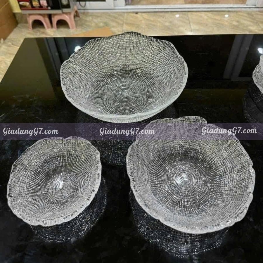 Bát tô IVV 28cm sản xuất tại Ý Pha lê ép tay rất tinh khiết, không có chì trong pha lê này