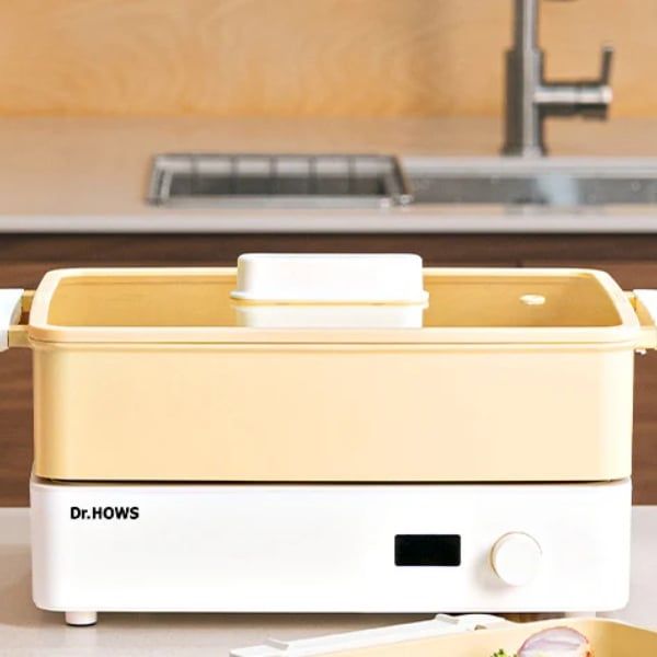 Bếp lẩu nướng đa năng Dr.Hows 3in1 Chống dính và dễ vệ sinh