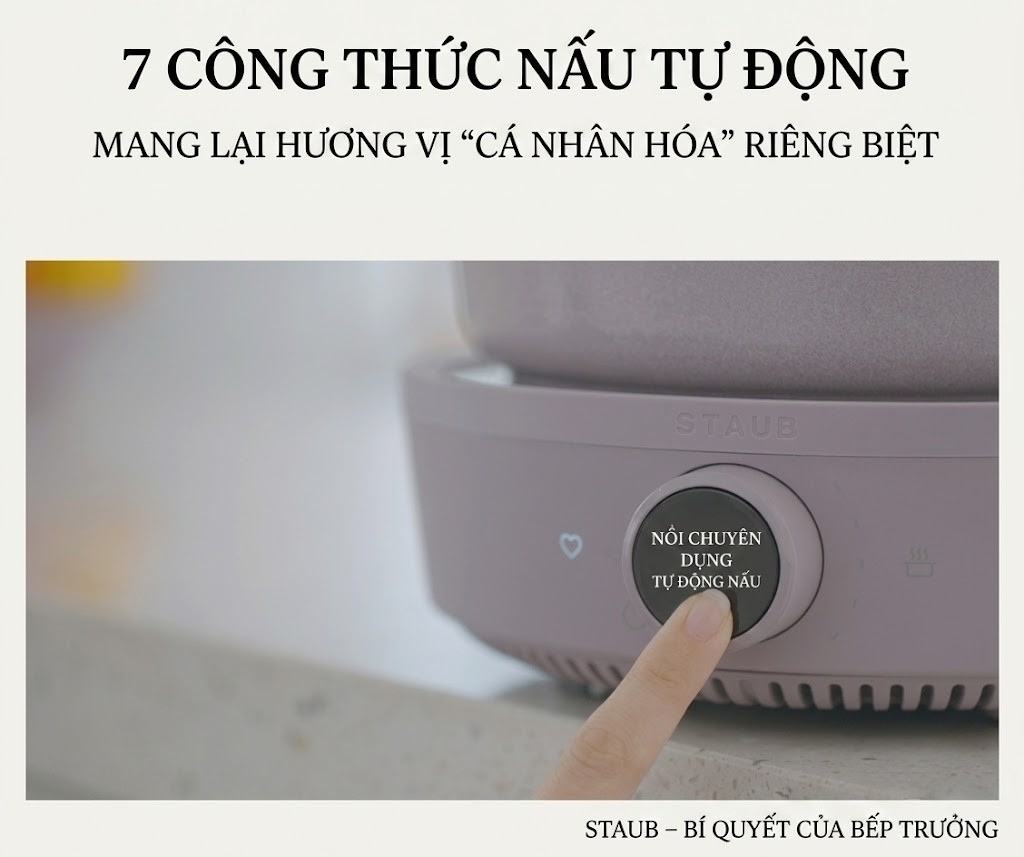 Bếp từ đơn Staub 2000W Điều khiển núm xoay kết hợp cảm ứng hiện đại, thao tác dễ dàng.