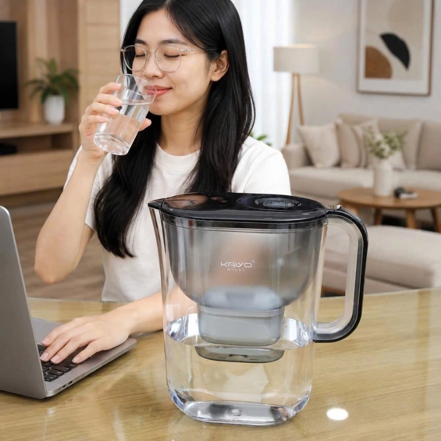 Bình lọc nước Kaiyo KWF-8296 4.2L sở hữu thiết kế gọn nhẹ, thanh lịch, phù hợp với nhiều không gian sống và làm việc