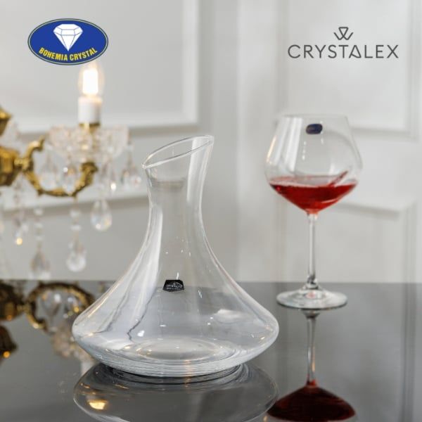 Bình thở rượu vang pha lê Bohemia 1500ml 31546 – Ứng dụng tuyệt vời trong thưởng thức rượu vang