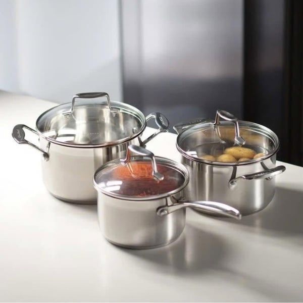Bộ Nồi Inox Scanpan Impact STS 3 Món 75060020 – Thiết Kế Đan Mạch Sang Trọng, Hiệu Suất Nấu Ăn Vượt Trội là sản phẩm thuộc dòng STS cao cấp mới nhất của Scanpan