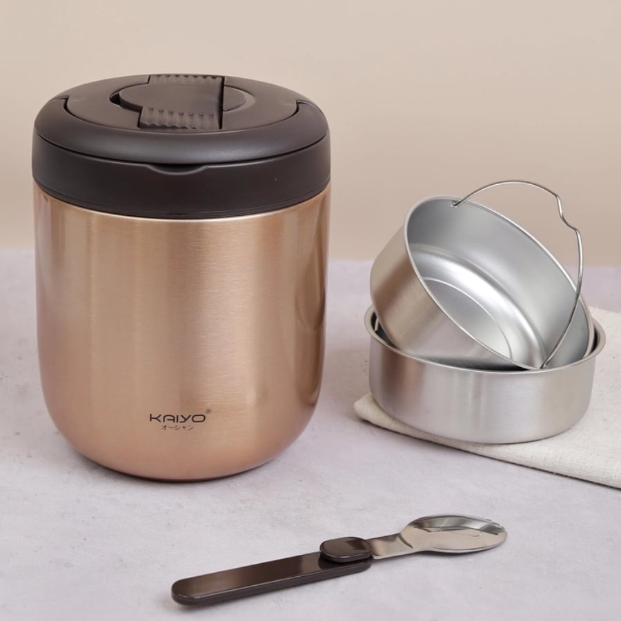 Cặp lồng giữ nhiệt 3 ngăn Kaiyo 1.3L Giữ nhiệt tối ưu trong suốt 8h liền đảm bảo trọn vẹn hương vị, chất lượng của món ăn