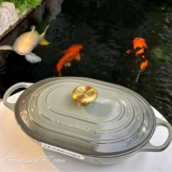 Chảo gang oval Le Creuset Oblong 31cm Có thể rửa bằng máy rửa chén (khuyến khích rửa bằng tay)