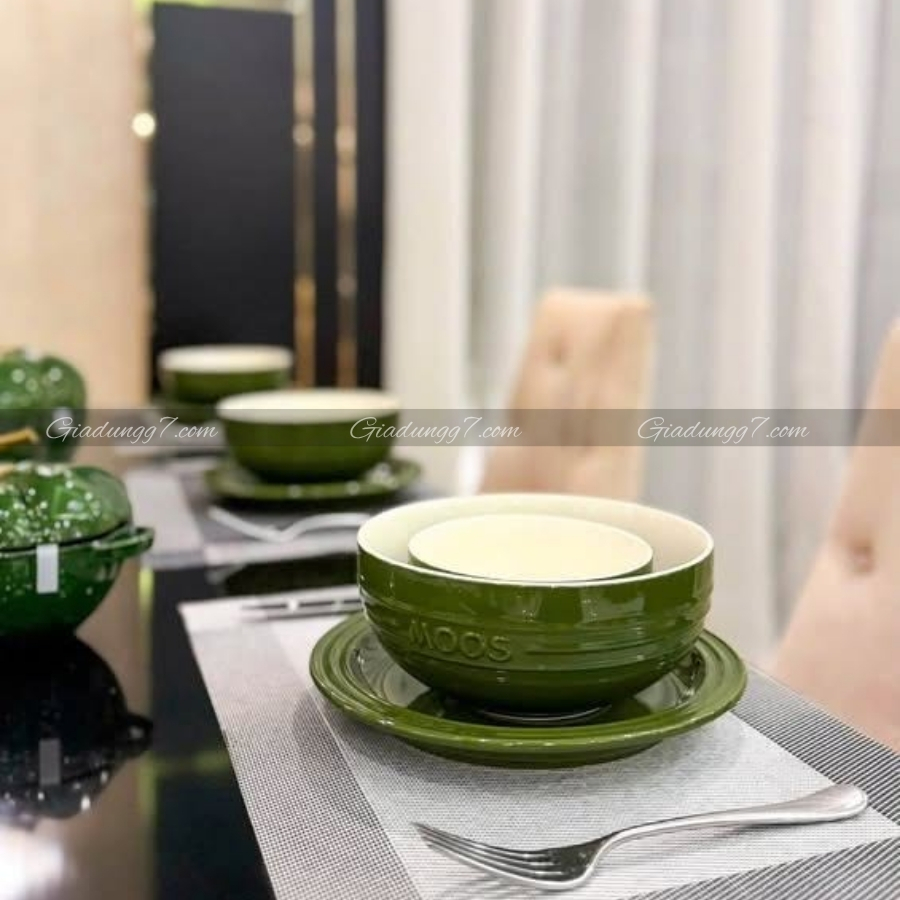 Combo 6 bát cơm Moos, 6 bát phở Moos, 6 đĩa Moos - Moos by Fine Men gốm sứ cao cấp với quy trình sản xuất thủ công nghiêm ngặt và chặt chẽ