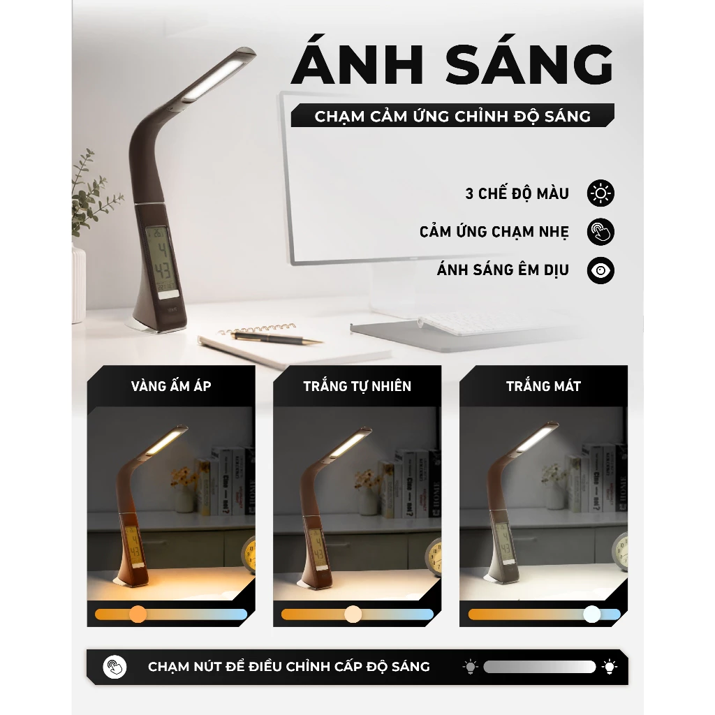 Đèn chống cận Wilit U2B màu đen là đèn bàn học chống cận chính hãng nhập khẩu Đức, cho ánh sáng LED không nhấp nháy, chống chói