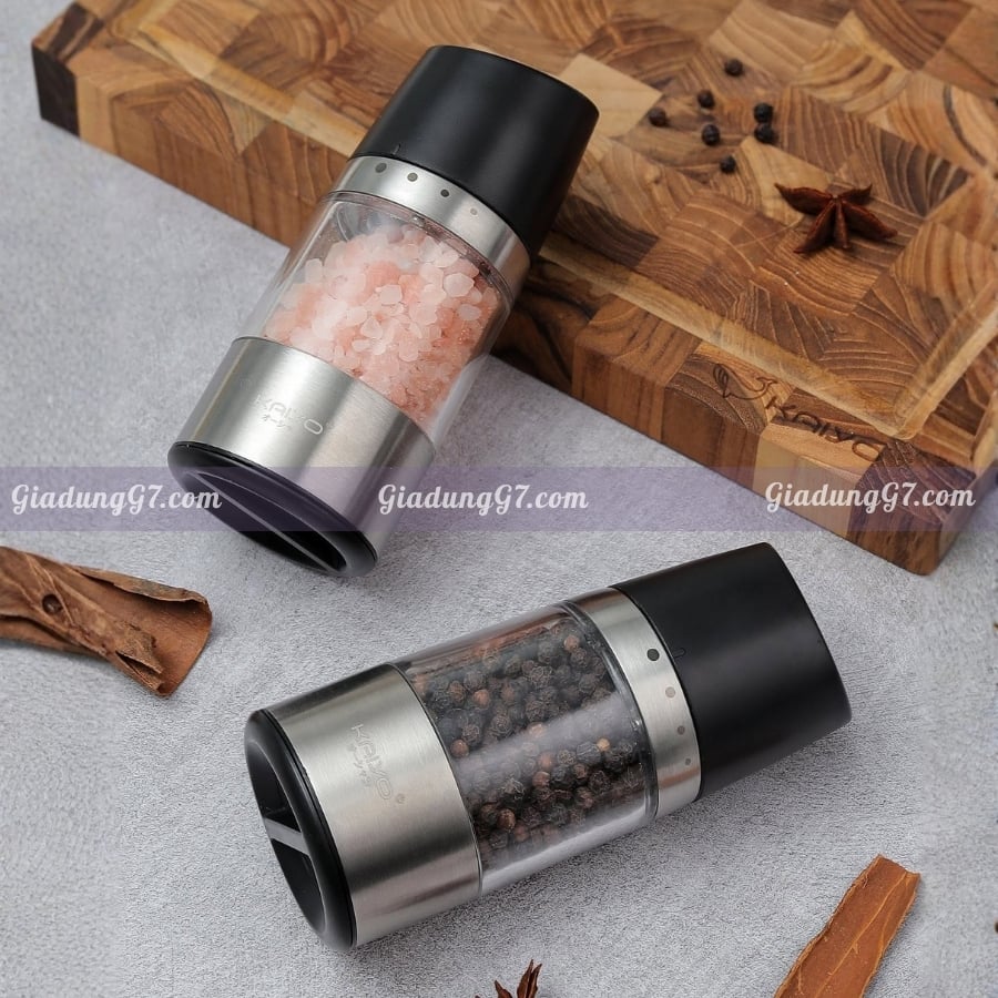 Dụng cụ xay tiêu lưỡi sứ Kaiyo KPG-6179 sở hữu lưỡi nghiền sứ cao cấp bền bỉ, an toàn cho thực phẩm, cùng 4 mức điều chỉnh độ thô mịn linh hoạt theo nhu cầu chế biến