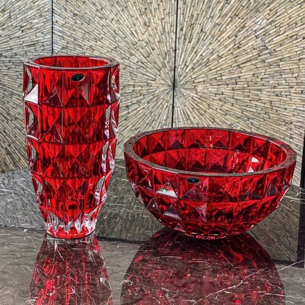 Tô pha lê Bohemia Diamond 28cm đẹp và ấn tượng sẽ làm bừng sáng bất kỳ nội thất nào