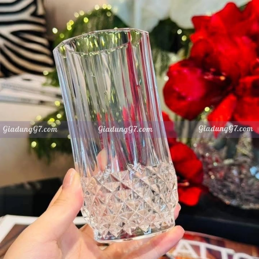 Bộ 6 cốc Longchamp Crystal 280ml có thể sử dụng trong máy rửa chén