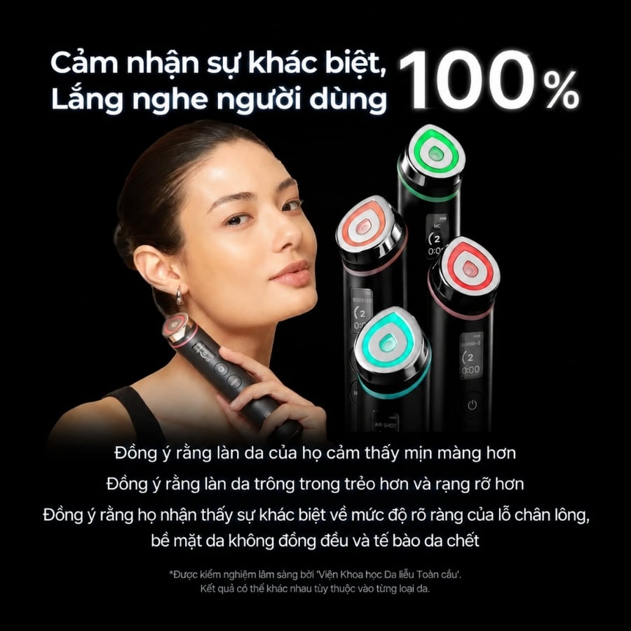 Máy Medicube Age-R Booster Pro phù hợp Người có làn da khô ráp, thiếu ẩm