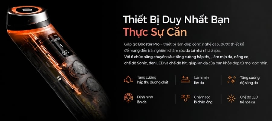 Medicube Age-R Booster Pro giúp nâng tầm quy trình dưỡng da hàng ngày