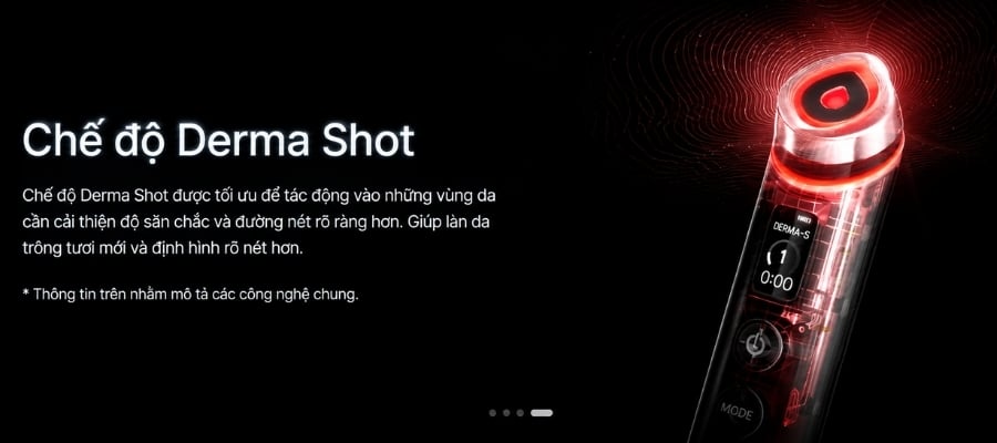 Máy chăm sóc da mặt Medicube Age-R Booster Pro Chế độ Derma Shot Mode (Đèn LED đỏ)