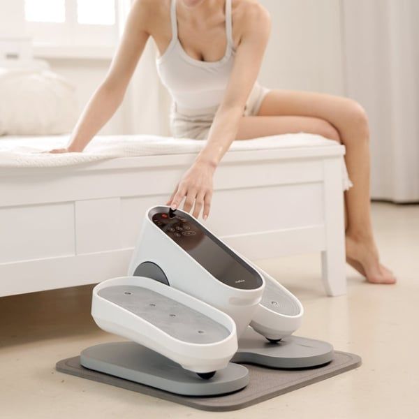 Máy đi bộ Melkin Da Naeul - Hàn Quốc Kiểm soát lực đạp 10 mức: Tập luyện tăng cường sức mạnh phần thân dưới, từ mắt cá chân đến đùi.