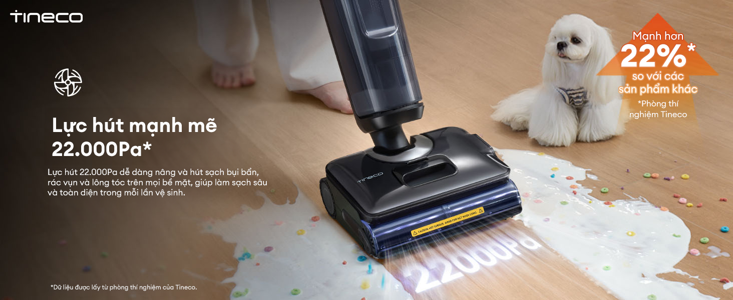 Máy hút bụi lau sàn khô ướt Tineco Floor One i7 Steam