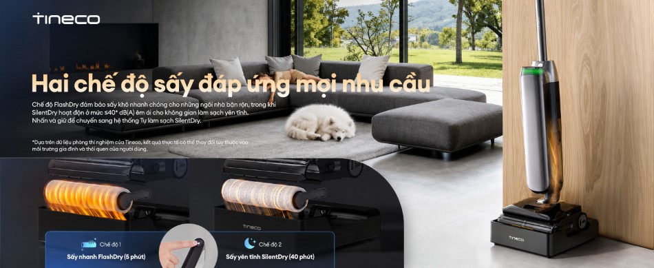 Tineco Floor One S9 Artist Prime 2 - Máy hút bụi lau sàn khô ướt