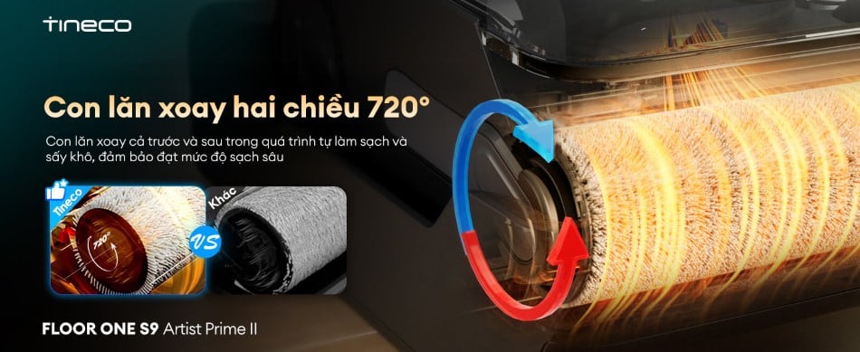 Tineco Floor One S9 Artist Prime 2 - Máy hút bụi lau sàn khô ướt