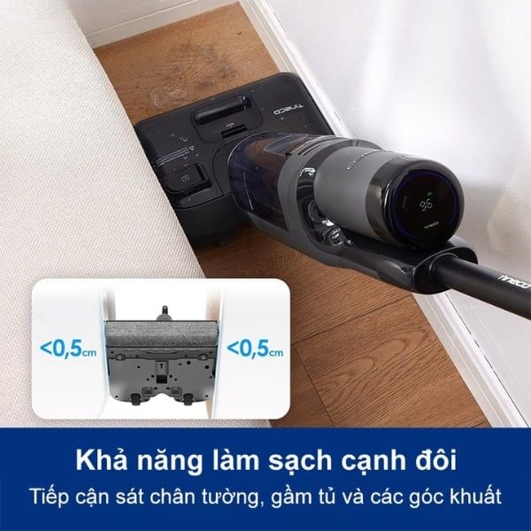 Máy hút bụi lau sàn khô ướt Tineco FLOOR ONE S6 Stretch Extreme Làm sạch cạnh đôi đánh bay mọi ngóc ngách