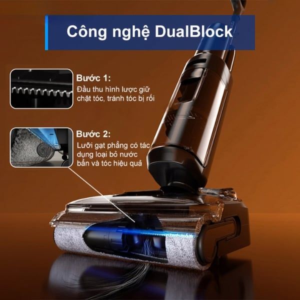 Máy hút bụi Tineco S6 Stretch Extreme chống tóc rối hiệu quả với công nghệ DualBlock