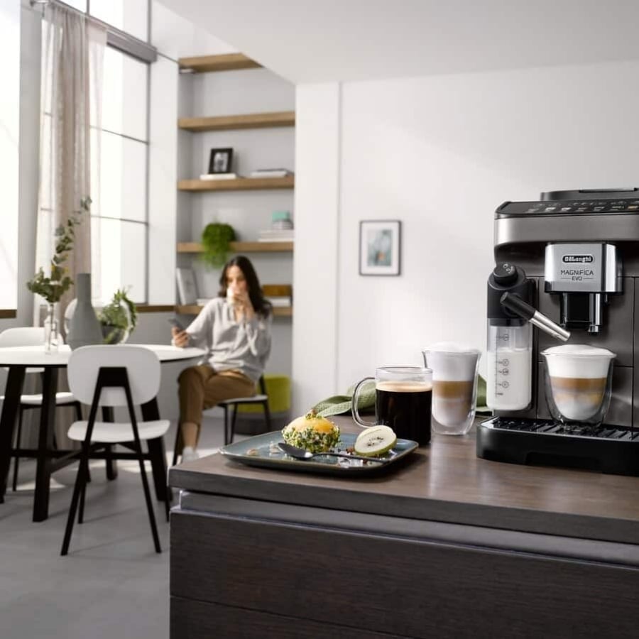 Máy pha cà phê De’Longhi Magnifica Evo ECAM292.81.SB Thưởng thức đồ uống từ sữa mà không lãng phí nhờ chức năng MyLatte