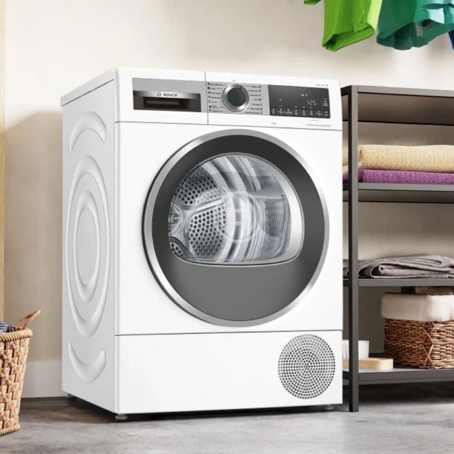 Máy sấy bơm nhiệt Bosch 9kg WQG24570SG serie 6 Sấy 9kg quần áo