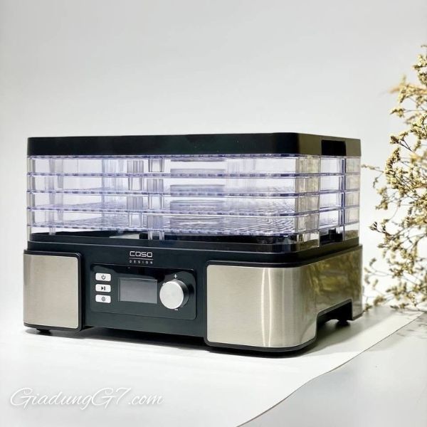 Năm tầng của Máy sấy hoa quả, thực phẩm Caso DH450 sẽ cho phép bạn sấy khô nhiều loại thực phẩm trong cùng một lần sử dụng