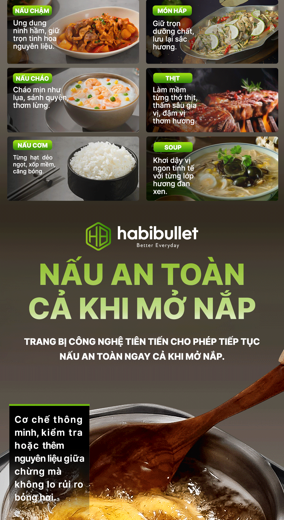 Nồi cơm áp suất đa năng Habibullet PHB-8386