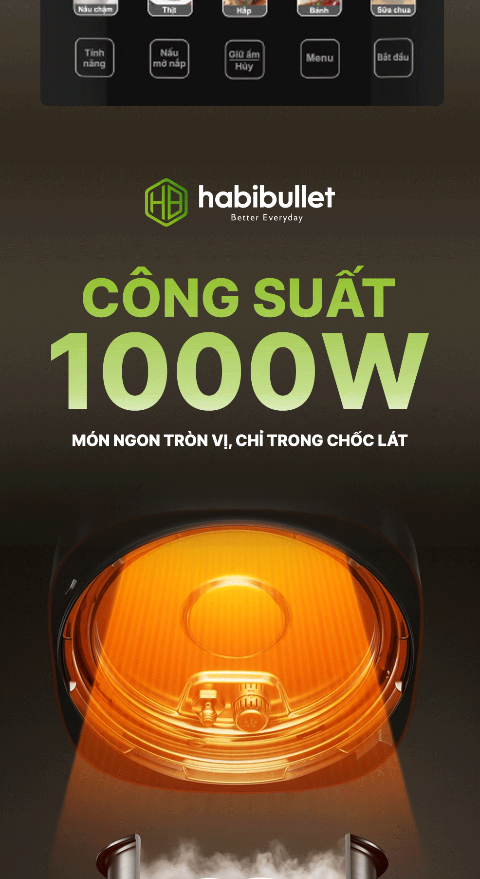 Nồi cơm áp suất đa năng Habibullet PHB-8386