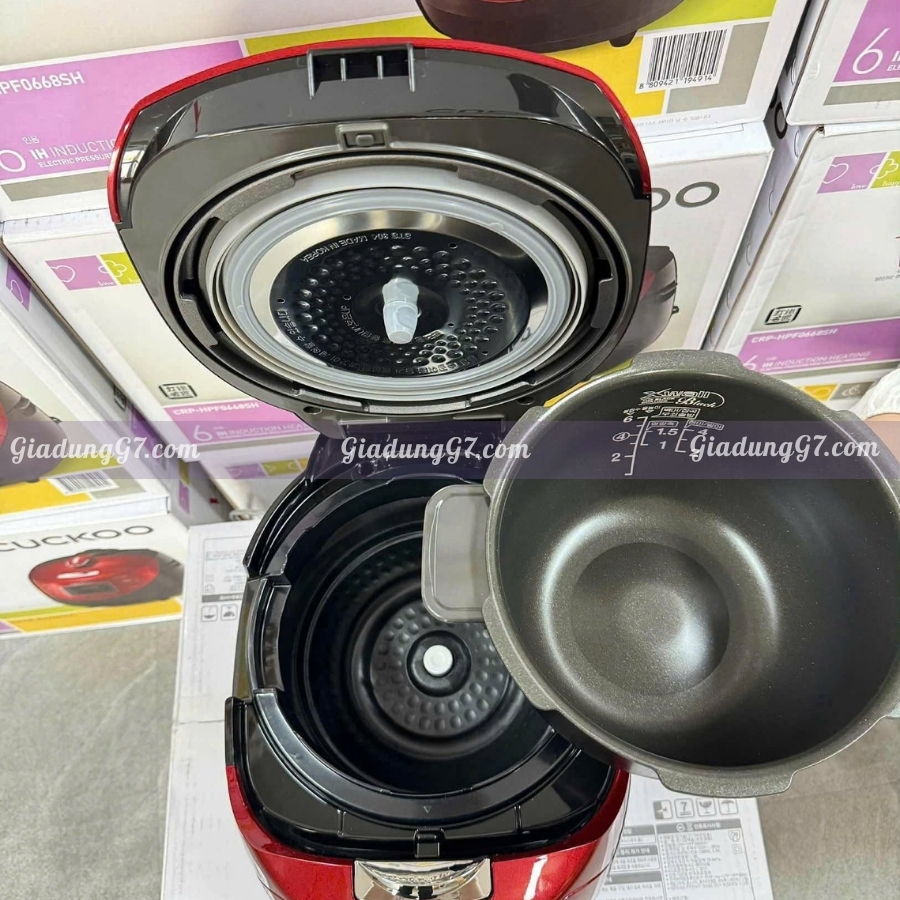 Nồi cơm điện cao tần Cuckoo CRP HPF0668SH Thiết kế mini 1.08L – Phù hợp gia đình 2–4 người