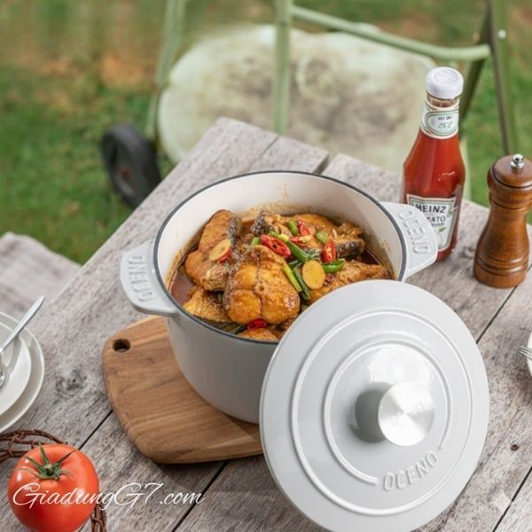 Nồi gang Oceno 20cm (cao 13cm) Sử dụng linh hoạt trên mọi loại bếp