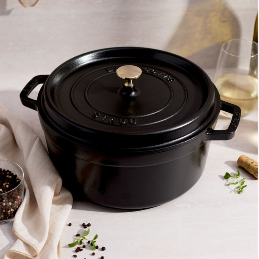 Nồi gang tròn Staub 26cm Thương hiệu Pháp nổi tiếng về đồ bếp