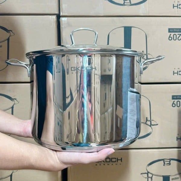 Nồi luộc gà Gkoch Germany 28cm - 12l Đường kính: 28cm – Chiều cao: 22cm