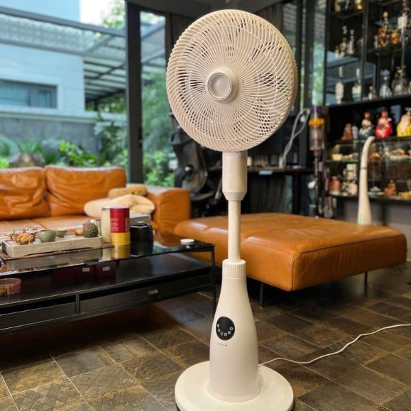 Quạt tạo ẩm Quạt phun sương tạo ẩm De Muller Bình chứa nước 2 lít rộng rãi,