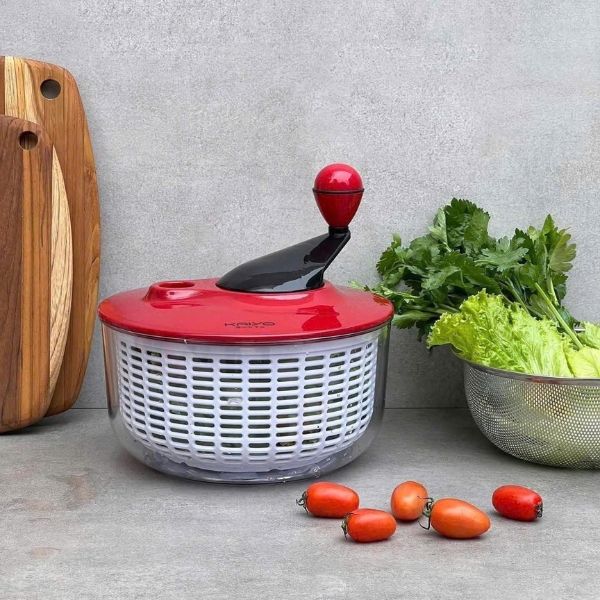 Rổ quay rau li tâm Kaiyo 5.5L Rổ quay rau này dòng cao cấp, lực xoay cực nhẹ mà tốc độ xoay rất mạnh