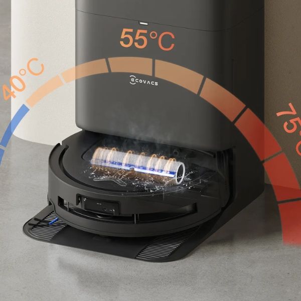 Đặc điểm Robot Hút Bụi Lau Nhà Ecovacs Deebot T80 Omni Công nghệ giặt cây lau nhà kiểm soát nhiệt độ 2.0