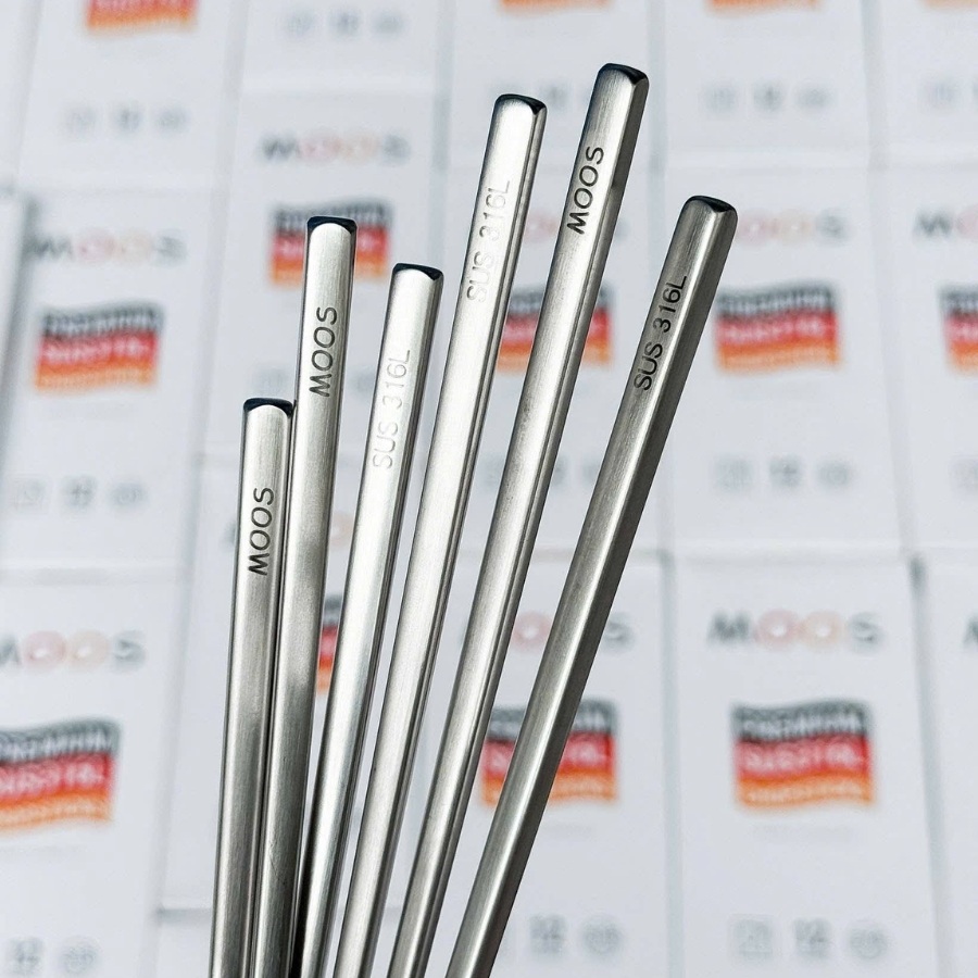 Set 12 đôi đũa inox Moos Đức Thẩm mỹ sang trọng và an toàn với máy rửa chén