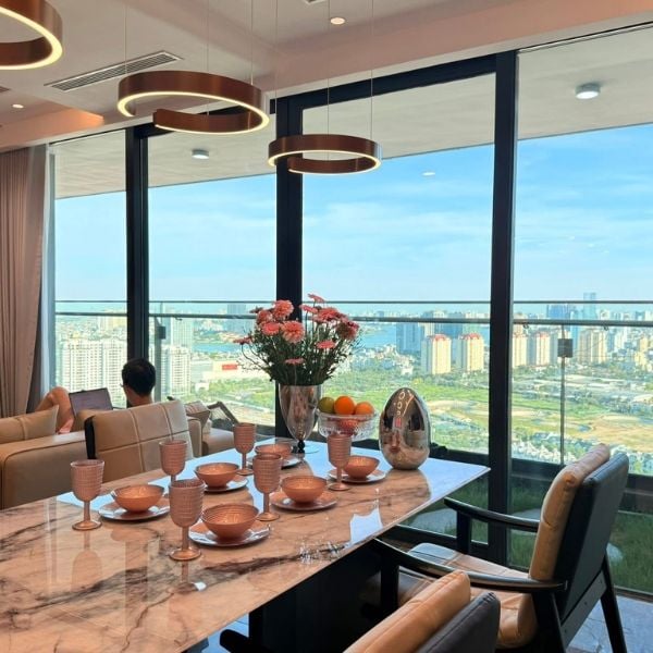 Set 18 món bát đĩa ly Viola - Màu Hồng