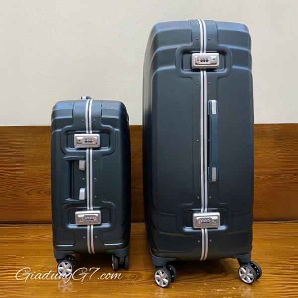 Set 2 Vali Samsonite TruFrame size 20/28 màu xanh Teal thiết kế khóa ngàm chắc chắn