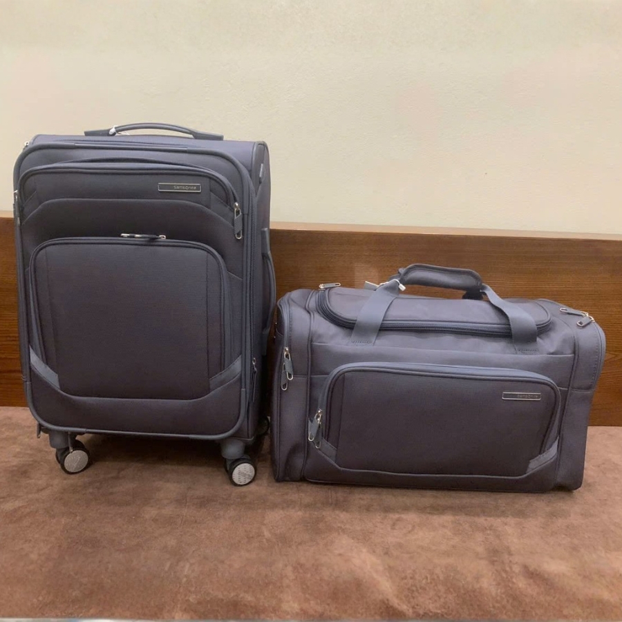 Set 2 vali vải Samsonite Ascentra Gồm 1 Vali xách tay 19 inch và 1 Túi du lịch Duffe màu xám đá (Slate)