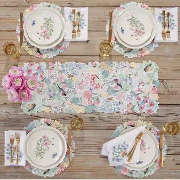 Set 4 đĩa Lenox Butterfly Meadow 28cm Tạo điểm nhấn cho mọi không gian bàn ăn