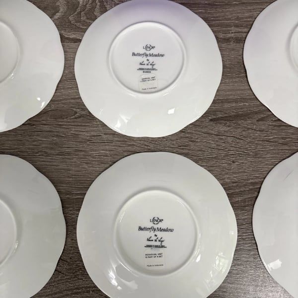 Set 6 đĩa Lenox Butterfly Meadow 15.2cm Thiết kế tinh xảo, mang hơi thở thiên nhiên