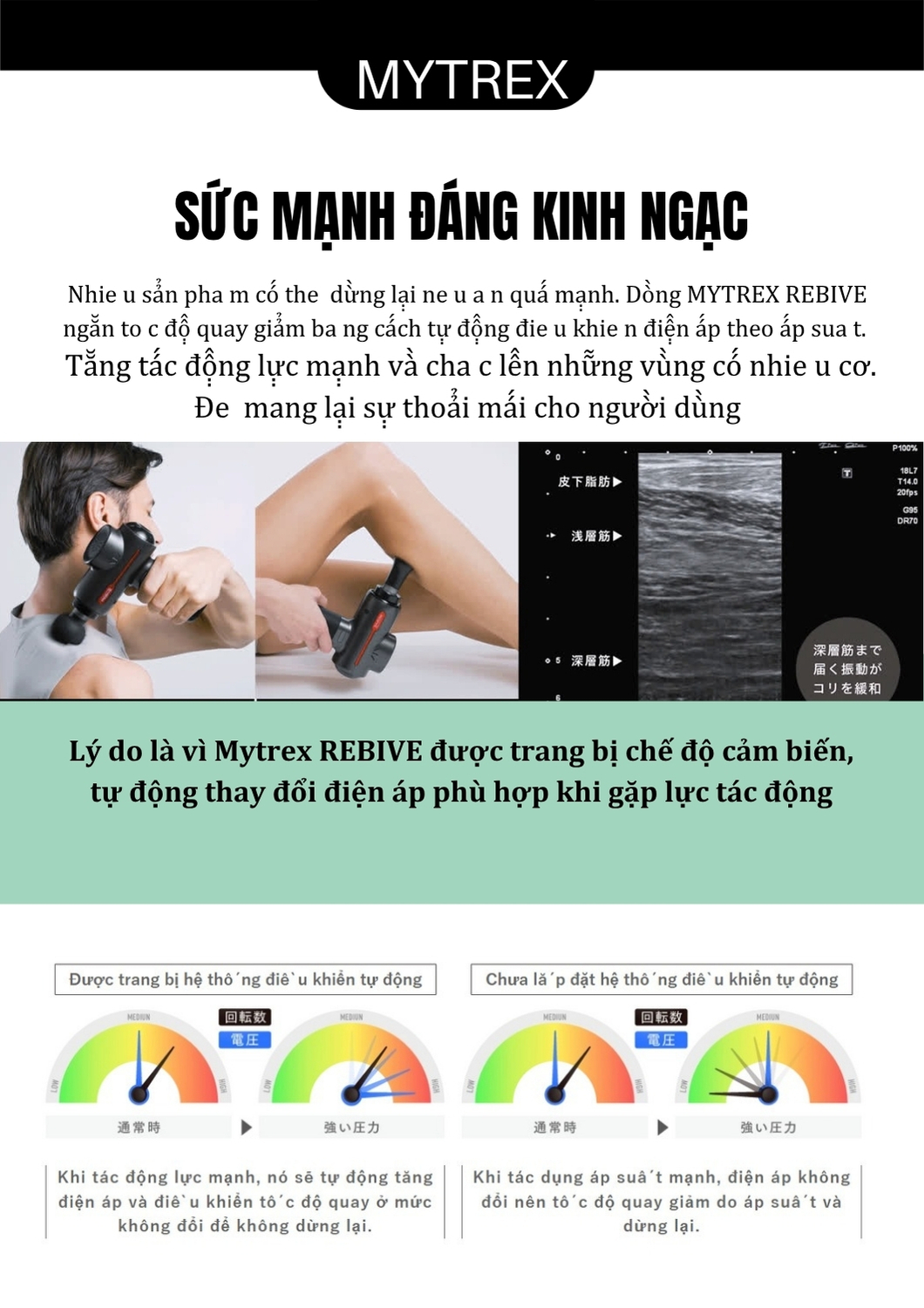 Súng massage Mytrex Rebive giải cơ tại nhà