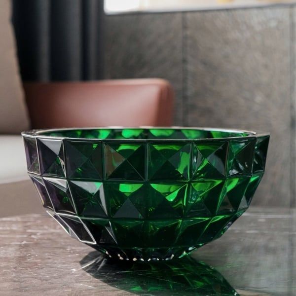 Tô pha lê Bohemia Diamond 28cm đẹp và ấn tượng sẽ làm bừng sáng bất kỳ nội thất nào