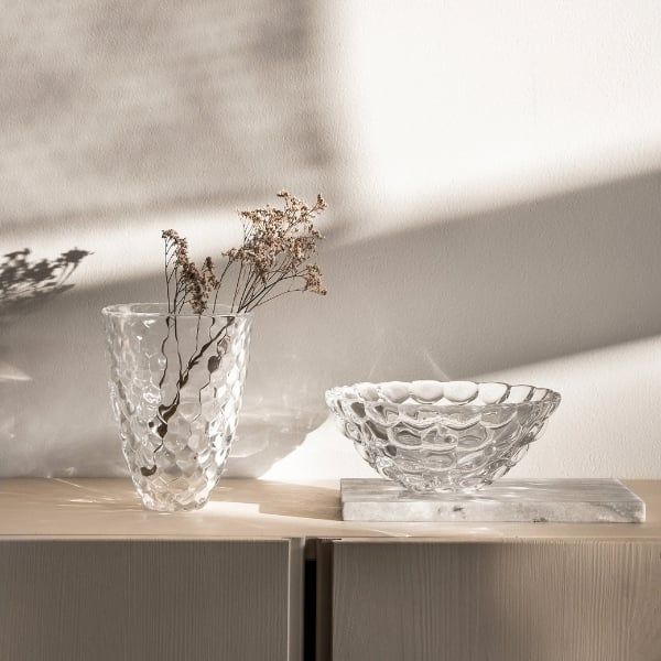 Tô pha lê Orrefors Raspberry 21cm