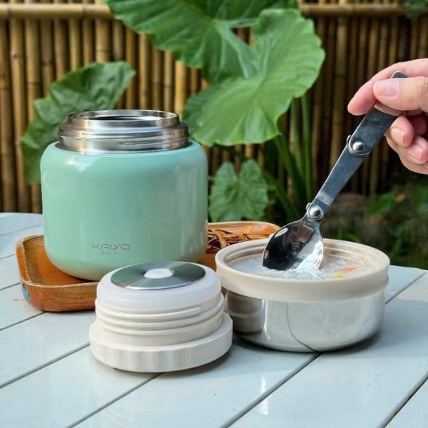 Ủ cháo Kaiyo 500ml Đồ ăn ủ bằng Bình ủ cháo Kaiyo cực ngon và giữ nguyên được dưỡng chất