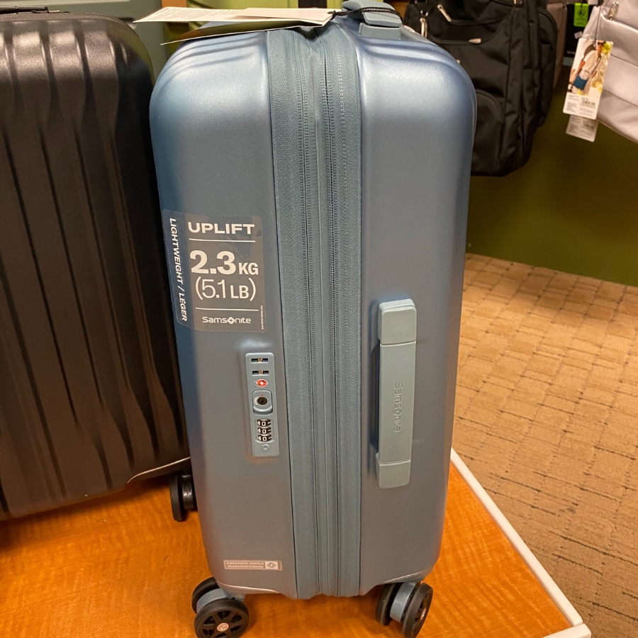 Vali Samsonite Uplift size 20/ 28/ 32 - Màu Xanh sử dụng khóa TSA