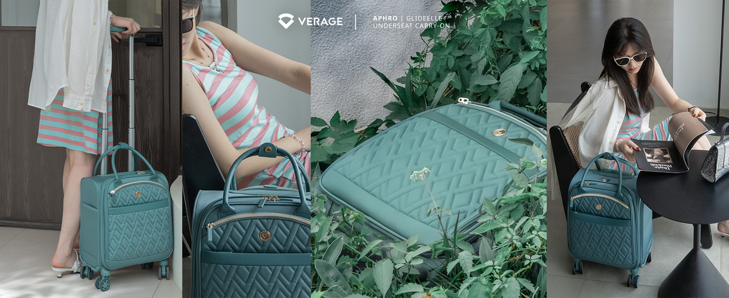 Vali vải Verage Aphro GlideElle 14inch để dưới ghế ô tô