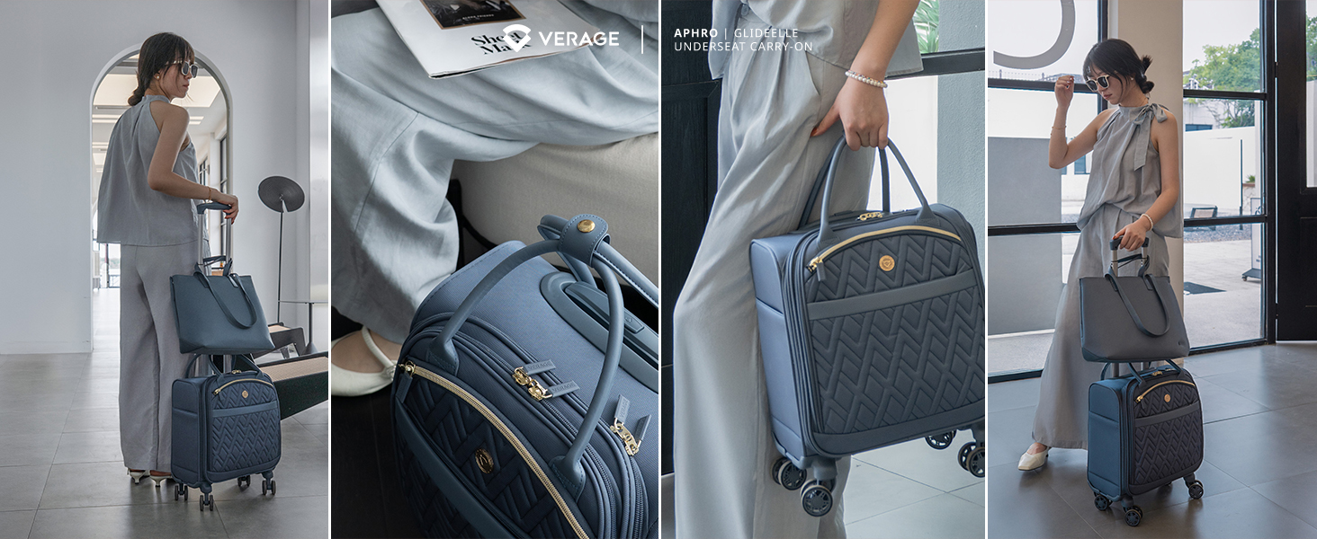 Vali vải Verage Aphro GlideElle 14inch Lớp vải ngoài bằng polyester bền chắc