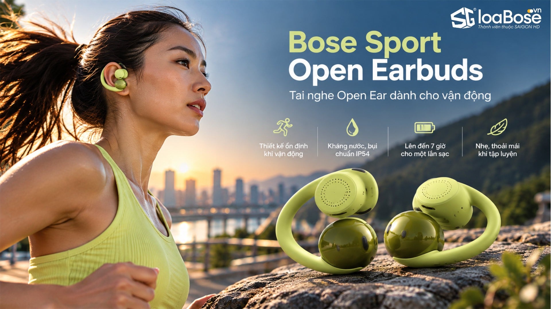 Tai nghe True Wireless thể thao dạng mở Bose Sport Open Earbuds chính hãng mới nhất