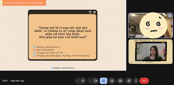 Bí quyết luyện giọng nói cho phụ nữ tuổi 40+ tại Anh Thi Academy
