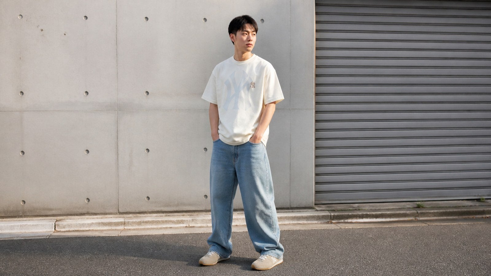 Phong cách Y2K trong thời trang với outfit denim, sneaker và phụ kiện retro